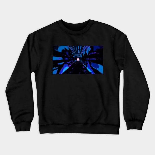 Light at the End of the Corridor Crewneck Sweatshirt by erterfed